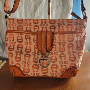 Etienne Aigner Orange Crossbody EUC